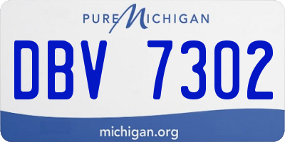 MI license plate DBV7302