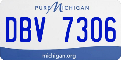 MI license plate DBV7306