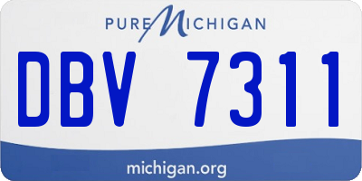 MI license plate DBV7311
