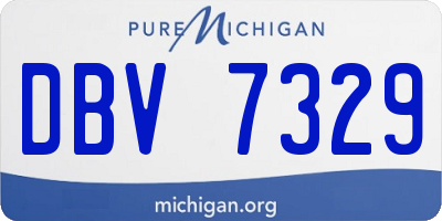 MI license plate DBV7329