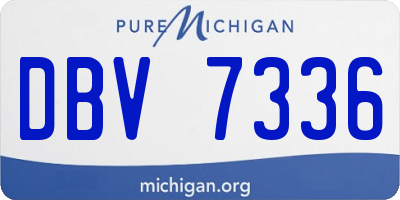MI license plate DBV7336