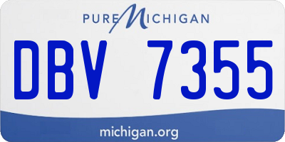 MI license plate DBV7355