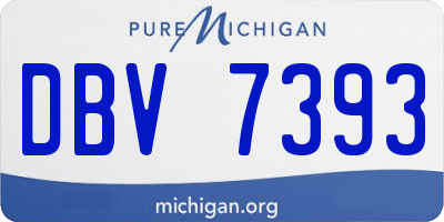 MI license plate DBV7393