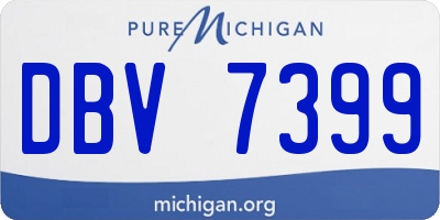 MI license plate DBV7399