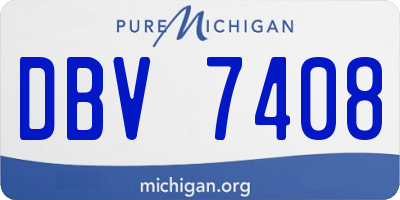 MI license plate DBV7408