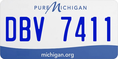 MI license plate DBV7411