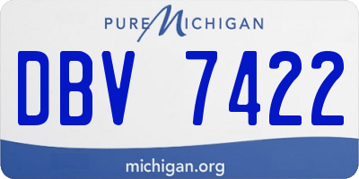 MI license plate DBV7422