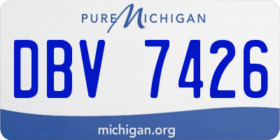 MI license plate DBV7426