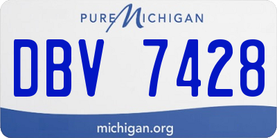 MI license plate DBV7428