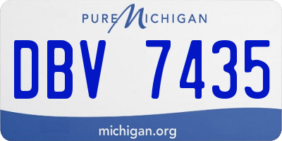 MI license plate DBV7435