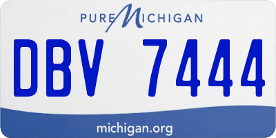 MI license plate DBV7444