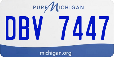 MI license plate DBV7447