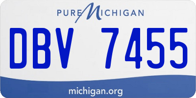 MI license plate DBV7455