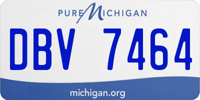 MI license plate DBV7464