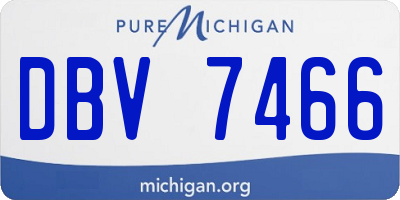 MI license plate DBV7466