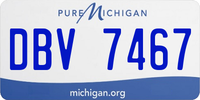 MI license plate DBV7467