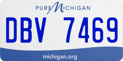 MI license plate DBV7469