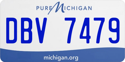 MI license plate DBV7479