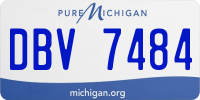 MI license plate DBV7484