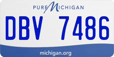 MI license plate DBV7486