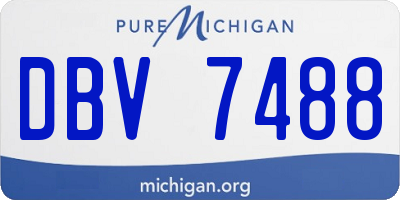 MI license plate DBV7488