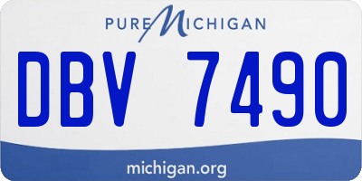 MI license plate DBV7490