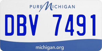 MI license plate DBV7491