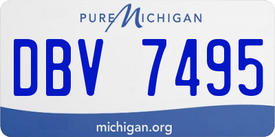 MI license plate DBV7495