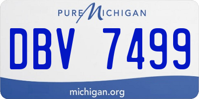 MI license plate DBV7499