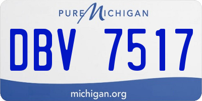 MI license plate DBV7517