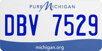 MI license plate DBV7529