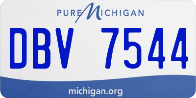 MI license plate DBV7544