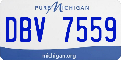 MI license plate DBV7559