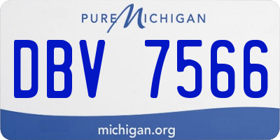 MI license plate DBV7566