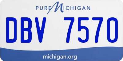 MI license plate DBV7570