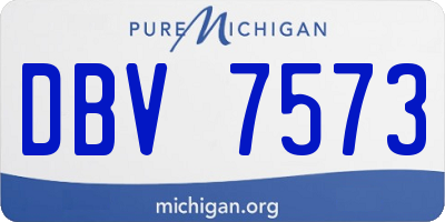 MI license plate DBV7573