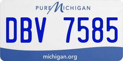 MI license plate DBV7585