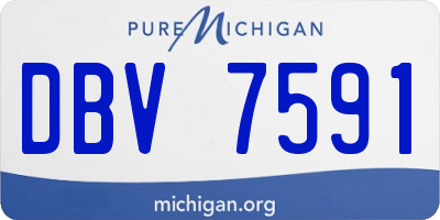 MI license plate DBV7591
