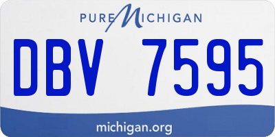 MI license plate DBV7595
