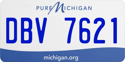 MI license plate DBV7621