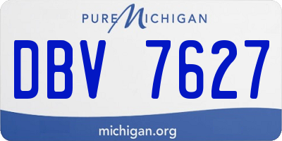 MI license plate DBV7627