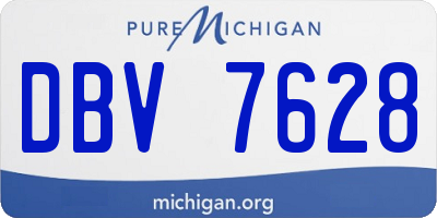 MI license plate DBV7628