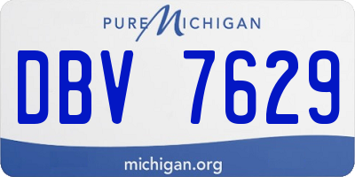 MI license plate DBV7629