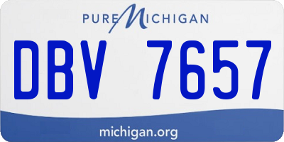 MI license plate DBV7657
