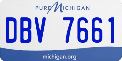 MI license plate DBV7661