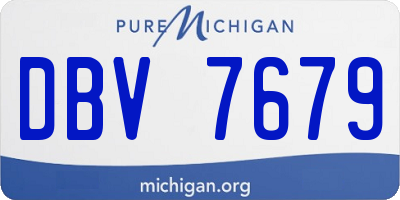 MI license plate DBV7679