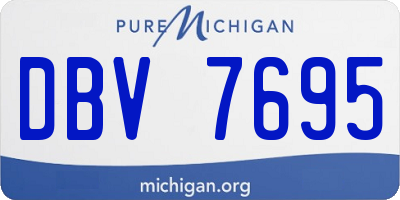 MI license plate DBV7695