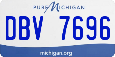 MI license plate DBV7696