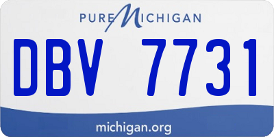 MI license plate DBV7731