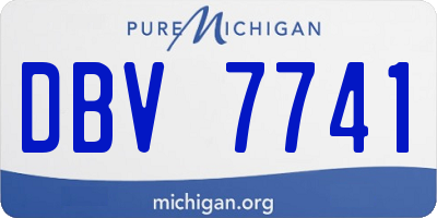 MI license plate DBV7741